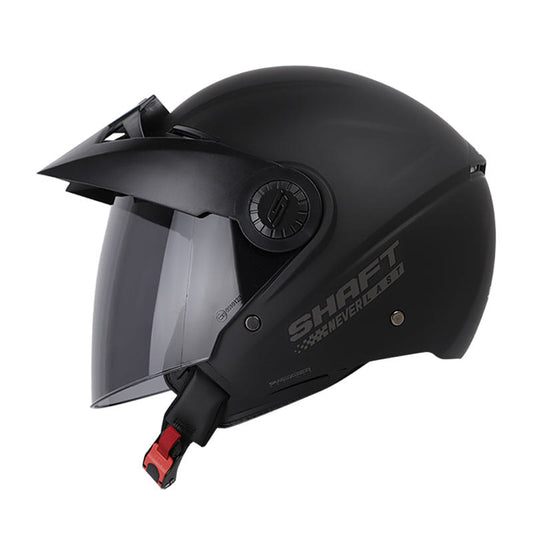 CASCO SHAFT SH-211 SOLID MATE NEGRO NEGRO VISOR HUMO