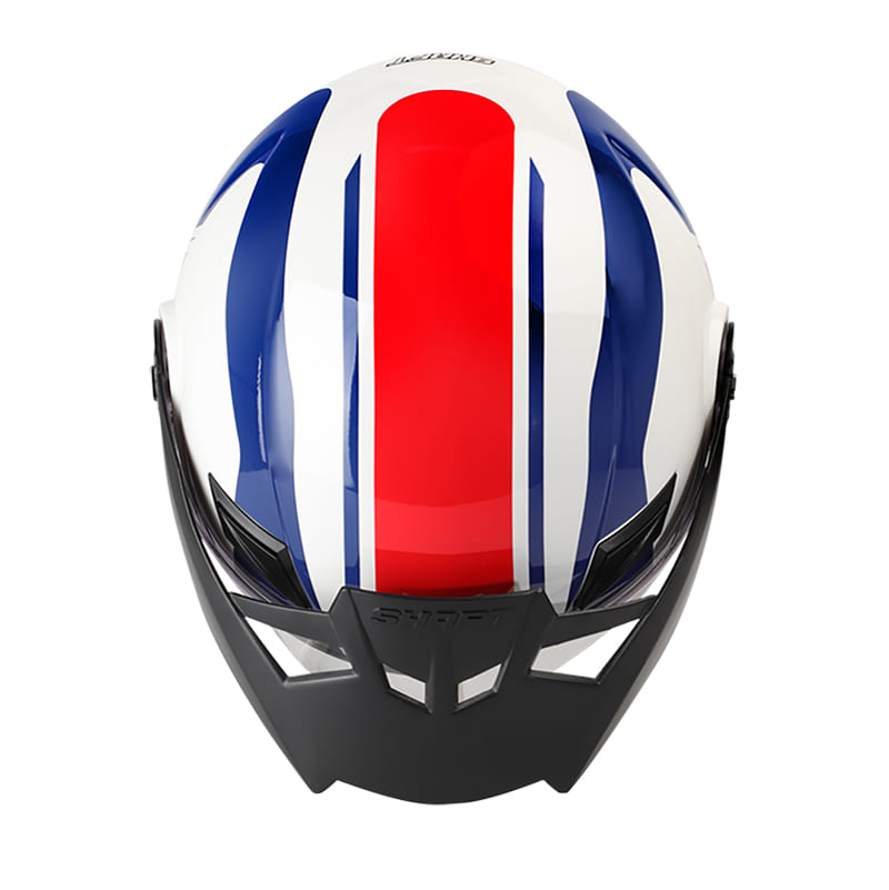 CASCO SHAFT SH-211 CLOSED BLANCO ROJO