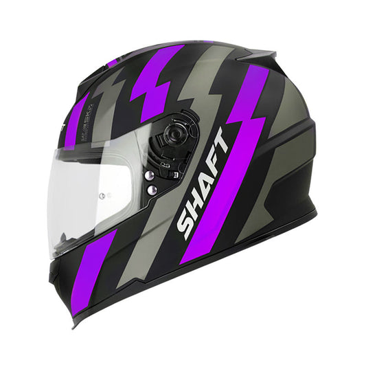 CASCO SHAFT SH-502 C-RAY MATE NEGRO MORADO NEON