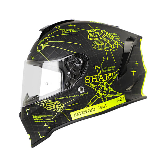 CASCO SHAFT SH-551 BLUEPRINT MATE NEGRO AMARILLO NEON