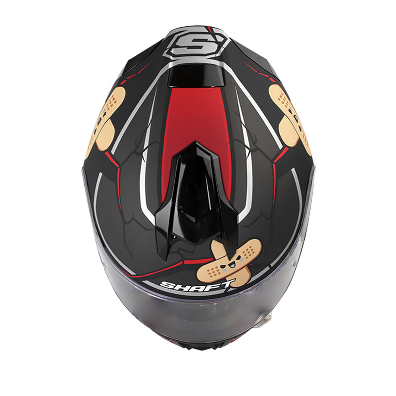 CASCO SHAFT SH-551 NEVER BROKE MATE NEGRO ROJO