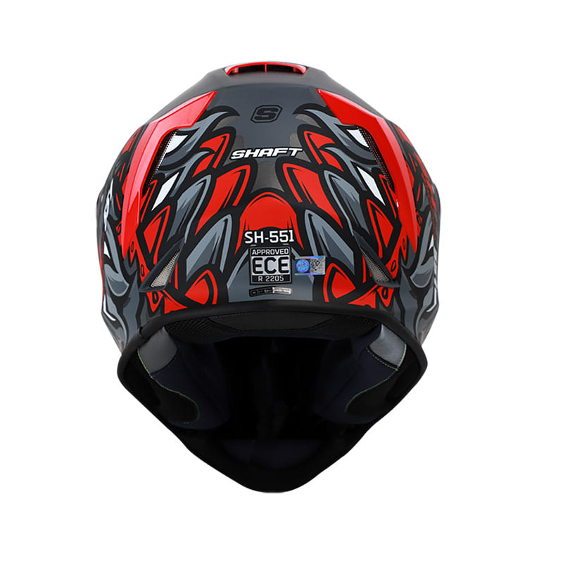 CASCO SHAFT SH-551 TEMPEST MATE GRIS ROJO