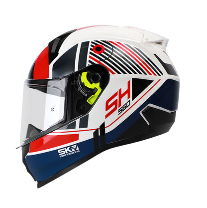 CASCO SHAFT SH-560 VIZTRO BLANCO ROJO