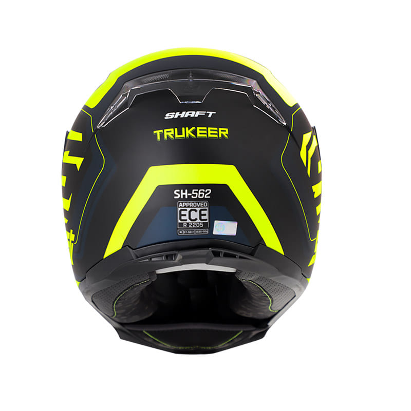 CASCO SHAFT SH-562 TRUKEER AZUL NAVY AMARILLO NEON-