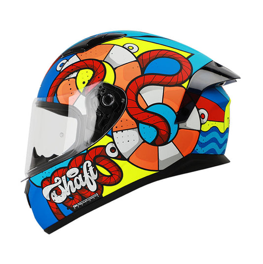 CASCO SHAFT SH-582SP NAVY MATE AZUL NARANJA NEON