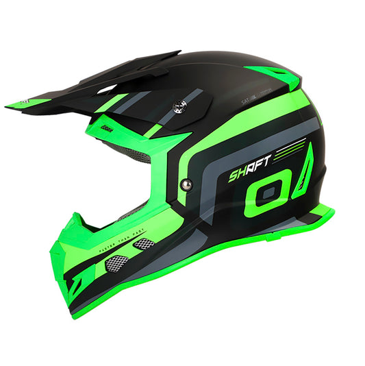 CASCO SHAFT SH-MX33 DEX MATE NEGRO VERDE NEON