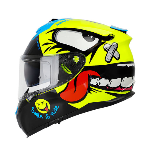 CASCO SHAFT SH-610DV PRO SMILEX AMARILLO NEON AZUL