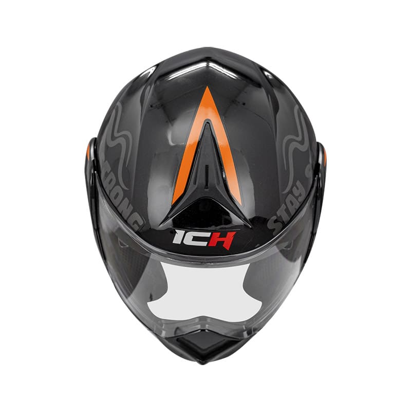 CASCO ICH ICH-3110DV WORDS NEGRO NARANJA NEON