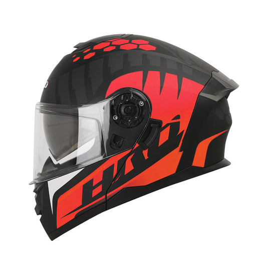 CASCO HRO HRO-3480DV FANGS MATE NEGRO ROJO