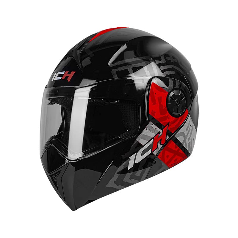 CASCO ICH ICH-3110DV RUNAS NEGRO ROJO