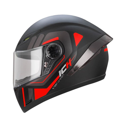 CASCO ICH ICH-501SP EZTOR MATE NEGRO ROJO