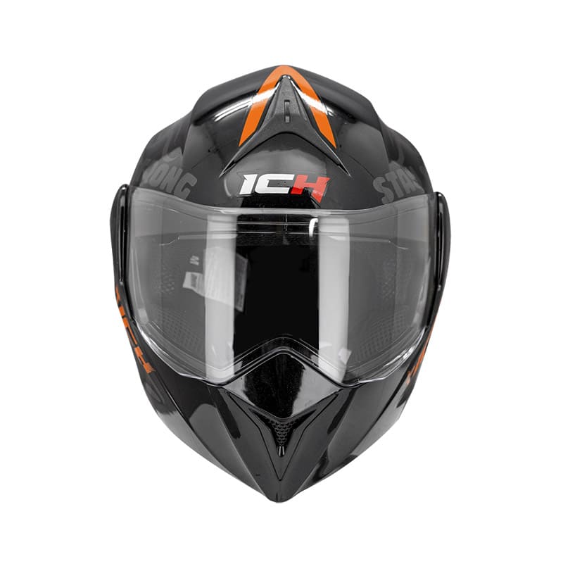 CASCO ICH ICH-3110DV WORDS NEGRO NARANJA NEON