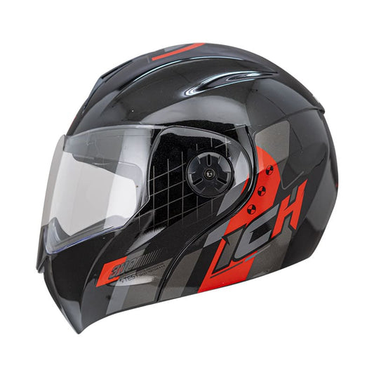 CASCO ICH ICH-3110DV BOUBLE NEGRO ROJO