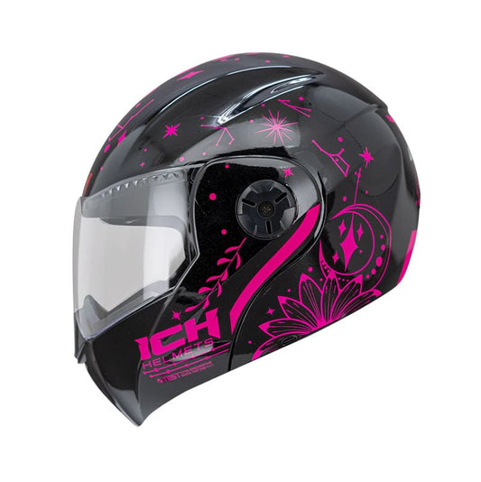 CASCO ICH ICH-3110S NITE NITE NEGRO FUCSIA NEON