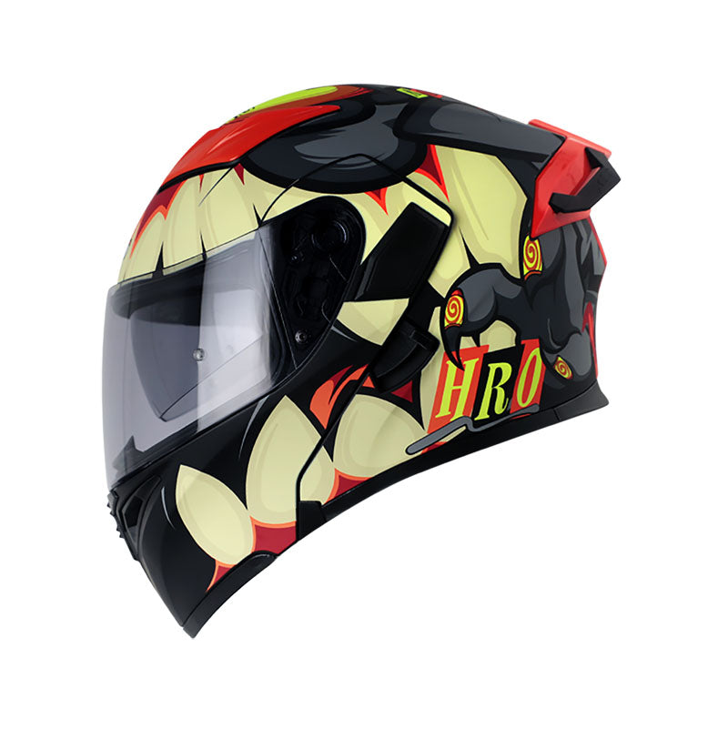 CASCO HRO HRO-3400DV EVO BAD BUNNY MATE GRIS NARANJA NEON