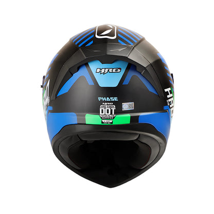 CASCO HRO HRO-518DV PHASE MATE NEGRO AZUL