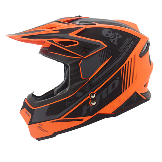 CASCO HRO HRO-MX03 SHINNER MATE NARANJA NEON GRIS