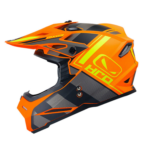 CASCO HRO HRO-MX03 RUN MATE NARANJA NEON AMARILLO NEON