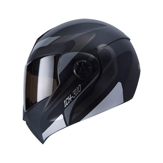 CASCO ICH ICH-3110DV REMAK MATE NEGRO GRIS VISOR HUMO