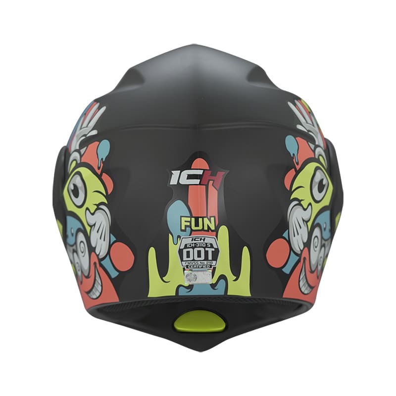 CASCO ICH ICH-3110S FUN MATE NEGRO AMARILLO NEON