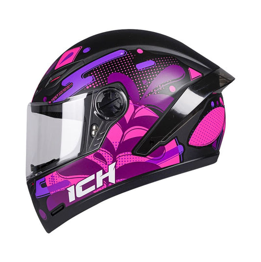 CASCO ICH ICH-501SP SUNFLOWER MATE NEGRO FUCSIA NEON