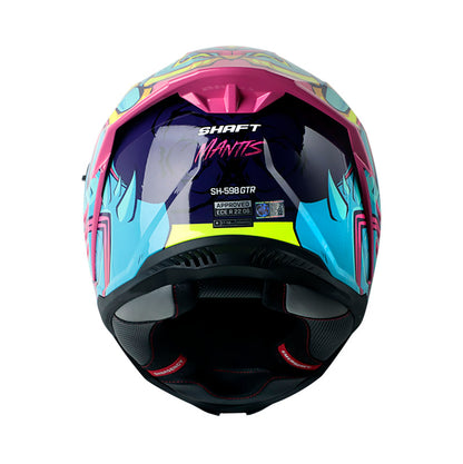 CASCO SHAFT SH-598GTR MANTIS MORADO AZUL VISOR MORADO