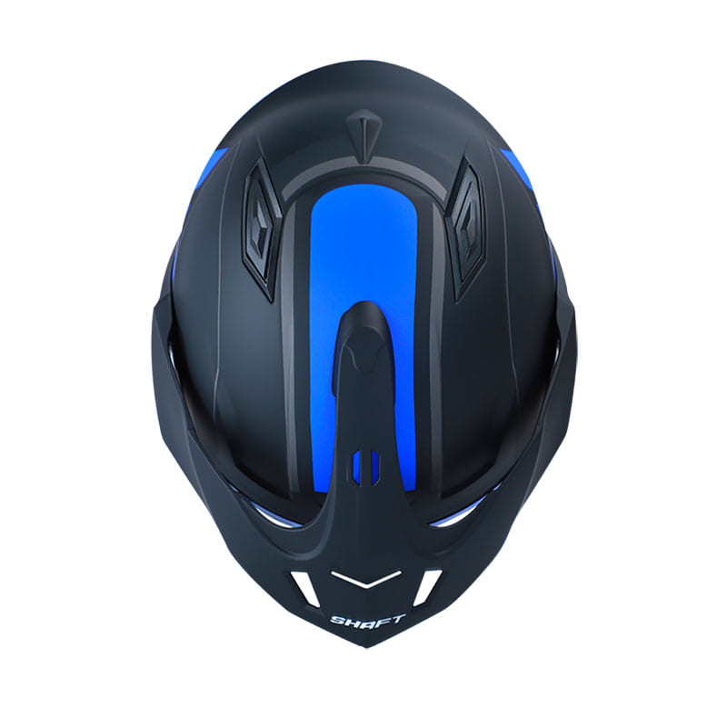 CASCO SHAFT SH-227 SHOCK MATE NEGRO AZUL