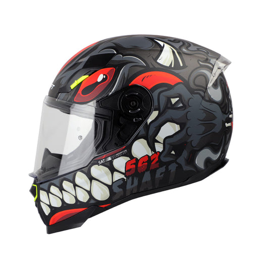 CASCO SHAFT SH-562 VIRUHZ LETAL MATE GRIS ROJO