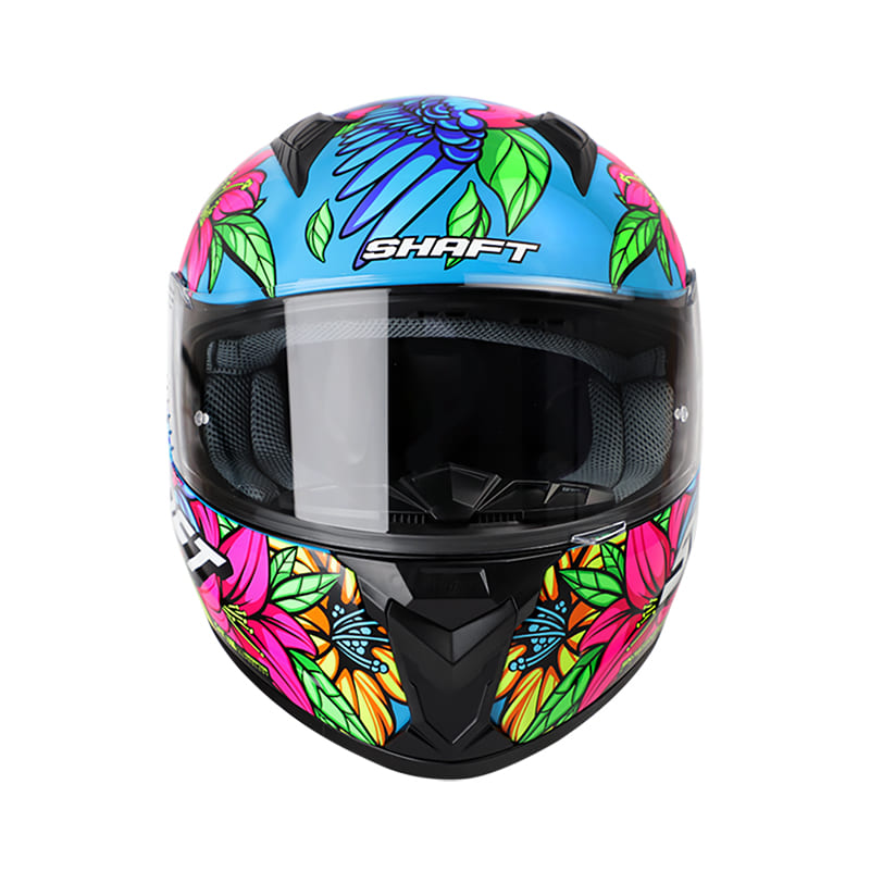 CASCO SHAFT SH-581EVO FREEDOM AZUL AMARILLO NEON