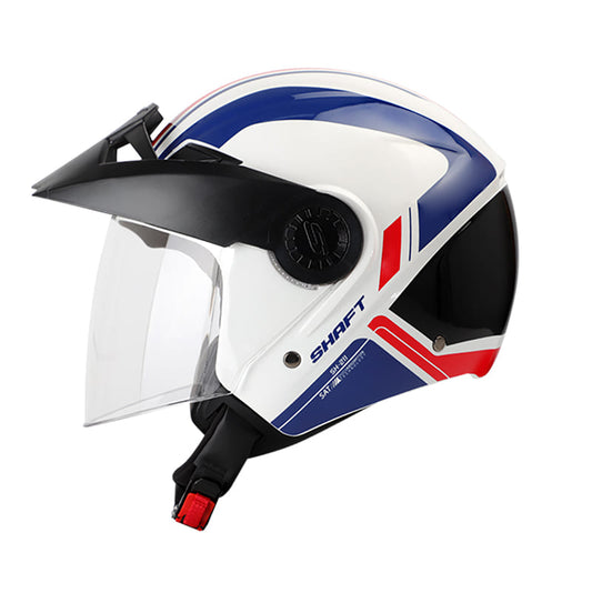 CASCO SHAFT SH-211 CLOSED BLANCO ROJO