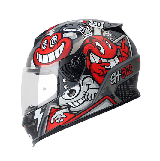 CASCO SHAFT SH-502 GANG MATE GRIS ROJO