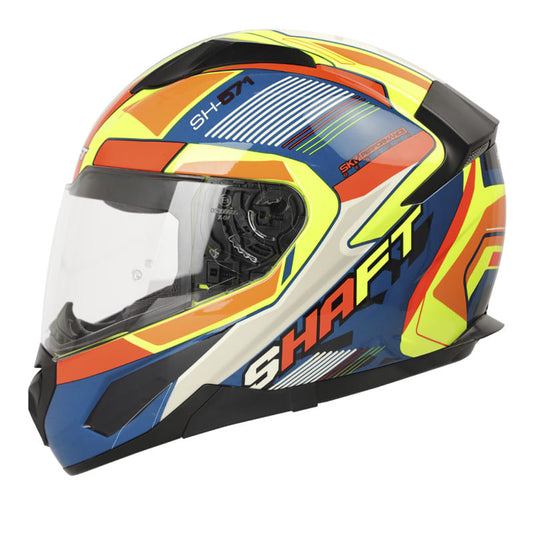 CASCO SHAFT SH-571 MERCYGU AMARILLO NEON AZUL NAVY