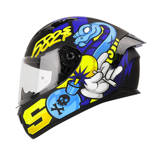 CASCO SHAFT SH-582SP BROKEN MIND MATE NEGRO AZUL