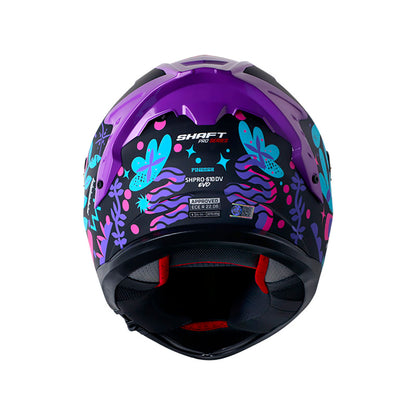 CASCO SHAFT SH-610EVO FINGERZ MATE NEGRO AZUL