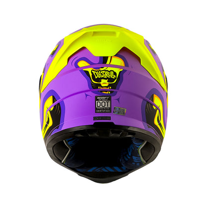 CASCO SHAFT SH-502SP DYSKULL MATE MORADO OSCURO AMARILLO