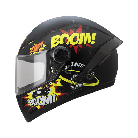 CASCO ICH ICH-501SP BOOM MATE NEGRO AMARILLO NEON