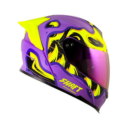 CASCO SHAFT SH-502SP DYSKULL MATE MORADO OSCURO AMARILLO