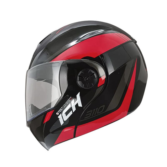 CASCO ICH ICH-3110DV NOISE NEGRO ROJO