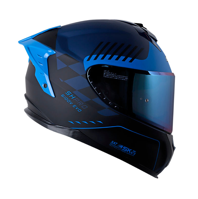 CASCO SHAFT SH-610DV PRO MIX MATE AZUL AZUL VISOR IRIDIUM