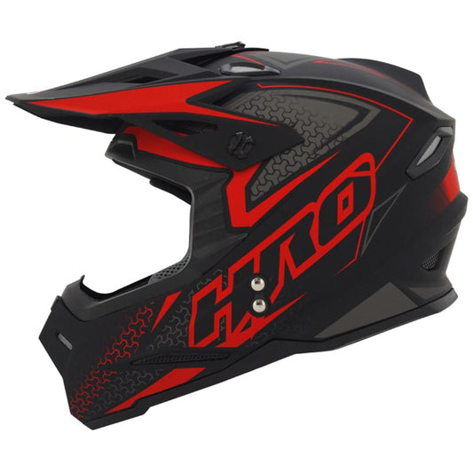 CASCO HRO HRO-MX03 LIXE MATE NEGRO ROJO