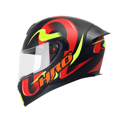 CASCO HRO HRO-511 FLOWING MATE NEGRO ROJO