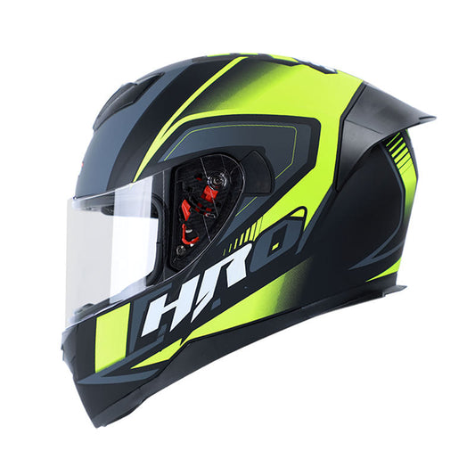 CASCO HRO HRO-511 FUCKUS MATE NEGRO AMARILLO NEON