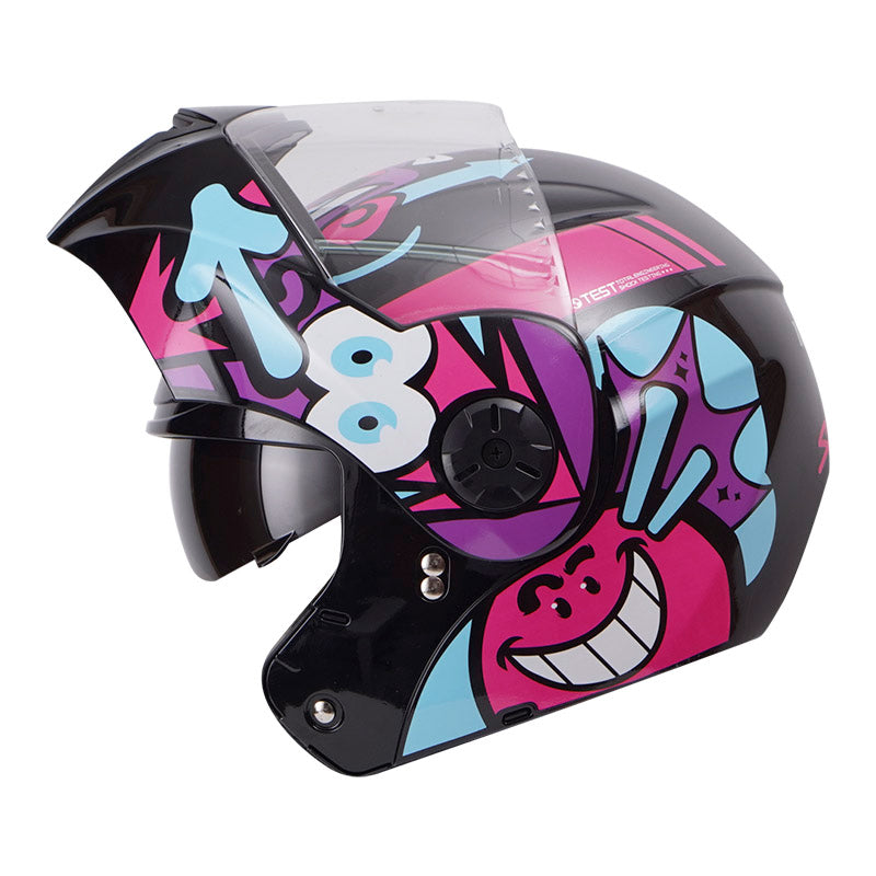 CASCO ICH ICH-3110S SMILE NEGRO FUCSIA