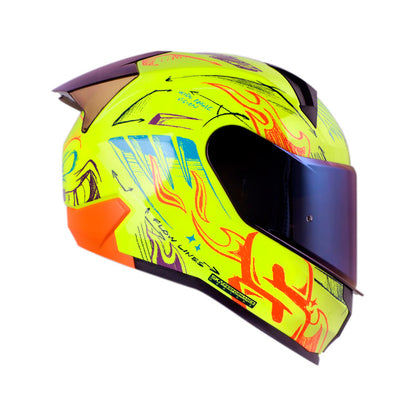 CASCO SHAFT SH-560 EVO SKETCH AMARILLO NEON NARANJA NEON