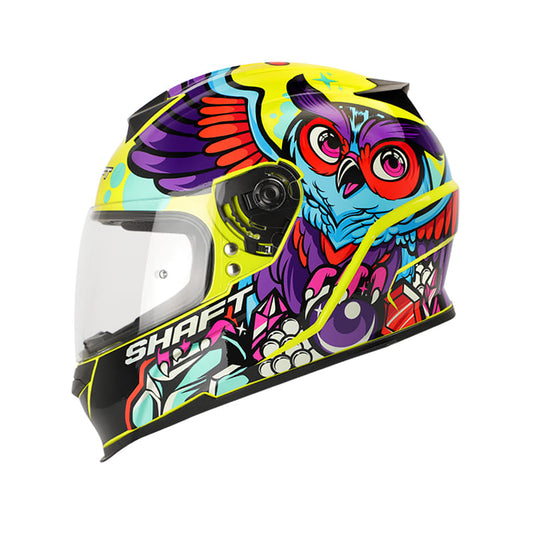 CASCO SHAFT SH-502 OWL AMARILLO NEON NARANJA NEON