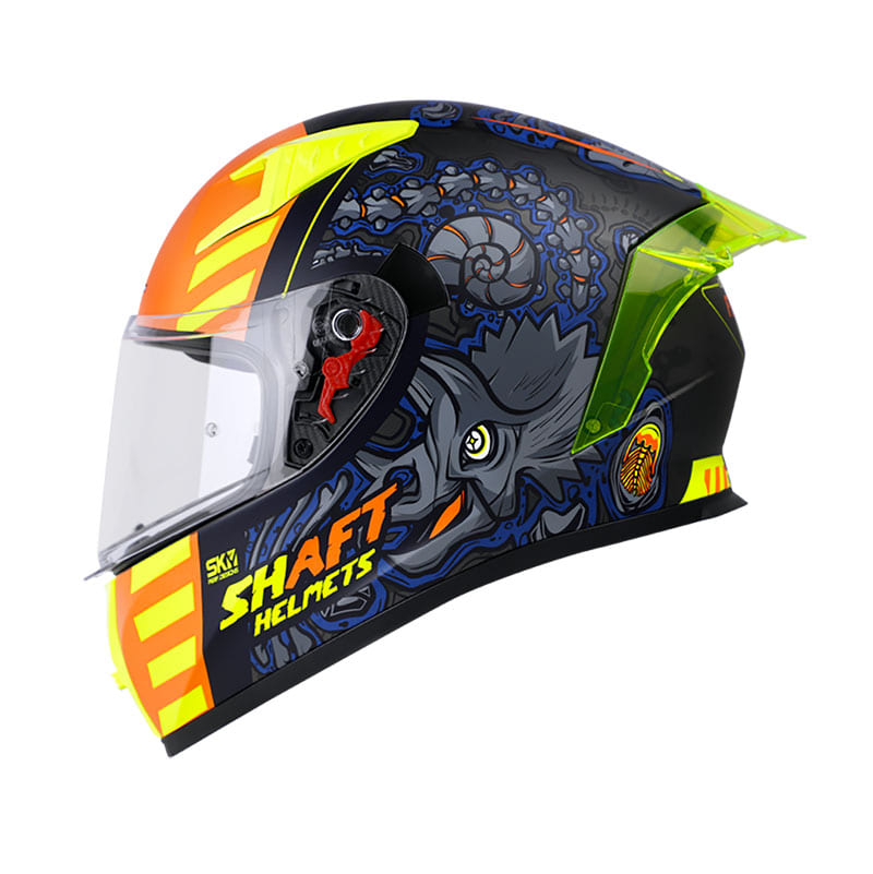 CASCO SHAFT SH-526SP FOSSIL EVO MATE NEGRO AMARILLO NEON