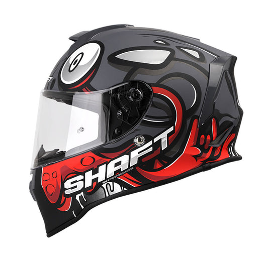 CASCO SHAFT SH-551 SGARY MATE GRIS ROJO