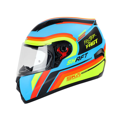 CASCO SHAFT SH-581EVO DROPP MATE AZUL AMARILLO NEON