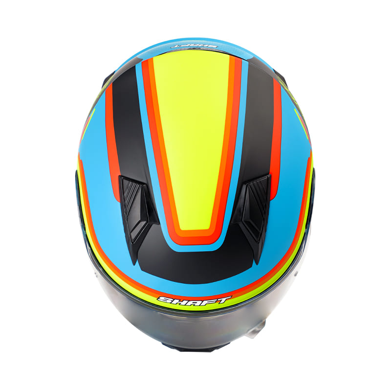 CASCO SHAFT SH-581EVO DROPP MATE AZUL AMARILLO NEON