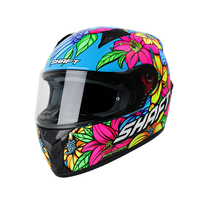 CASCO SHAFT SH-581EVO FREEDOM AZUL AMARILLO NEON